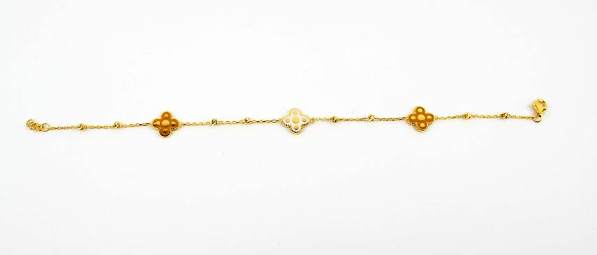 MİNELİ VAN CLEEF ALTIN BİLEKLİK - 3
