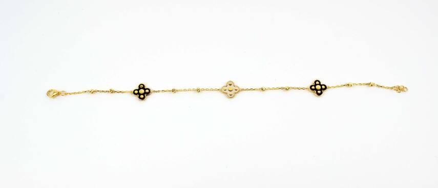 MİNELİ VAN CLEEF ALTIN BİLEKLİK - 3