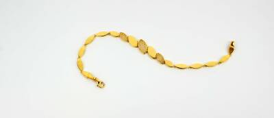 OVAL SÜZME ALTIN BİLEKLİK - 1