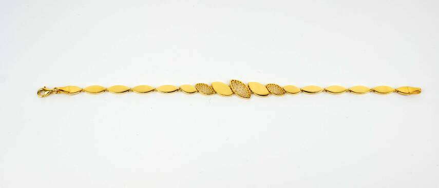 OVAL SÜZME ALTIN BİLEKLİK - 3