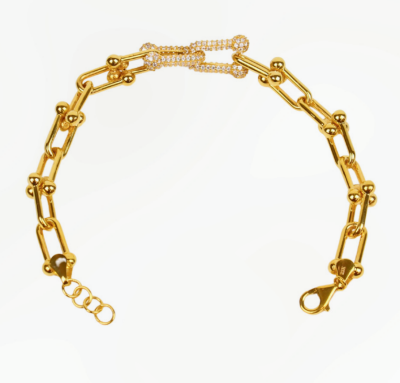 TAŞLI TİFFANY ALTIN BİLEKLİK - 