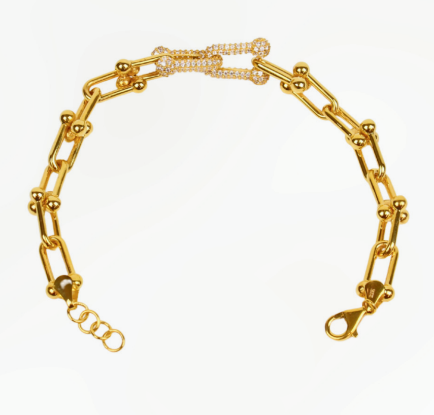 TAŞLI TİFFANY ALTIN BİLEKLİK - 1