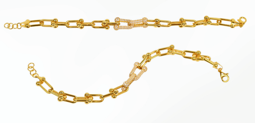 TAŞLI TİFFANY ALTIN BİLEKLİK - 2