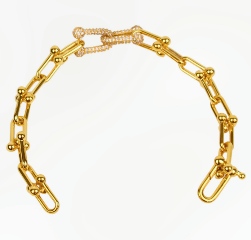 TAŞLI TİFFANY ALTIN BİLEKLİK - 1