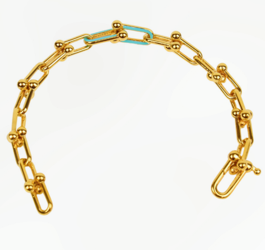 MİNELİ TİFFANY ALTIN BİLEKLİK - 1