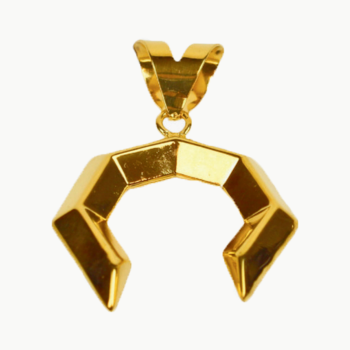 KÖŞELİ HİLAL ALTIN KOLYE UCU - 1