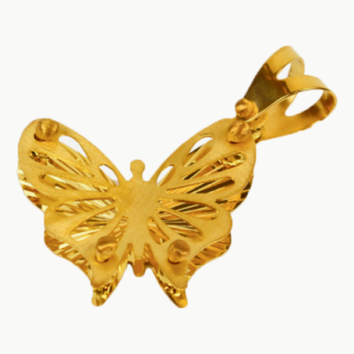 KELEBEK ALTIN KOLYE UCU - 