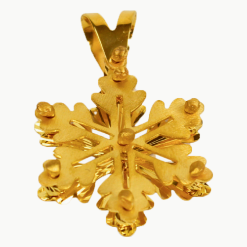 KAR TANESİ ALTIN KOLYE UCU - 1