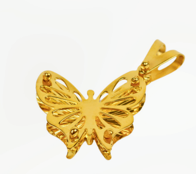 KELEBEK ALTIN KOLYE UCU - 1